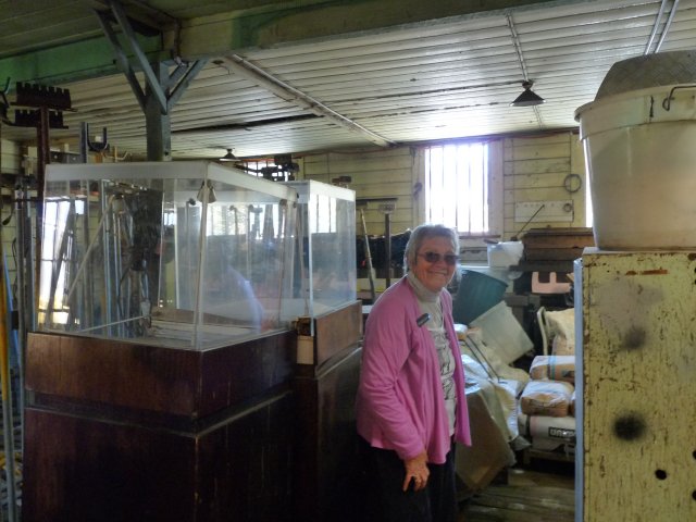 Margaret Slowgrove (Matthews) inside her childhood home first time in 55 years, Botany